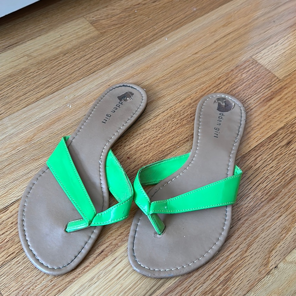 Madden Girl Lime Green Sandals